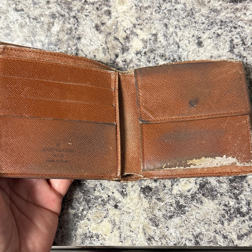 Louis Vuitton Brown and Gold Monogram Wallet - Picture 3 of 6